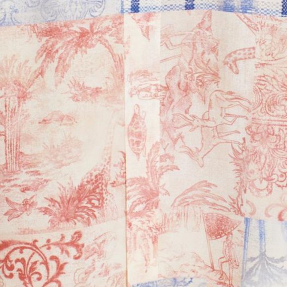 $498 NEW TORY BURCH Silk Patchwork shirt dress 8 - Picture 7 of 14